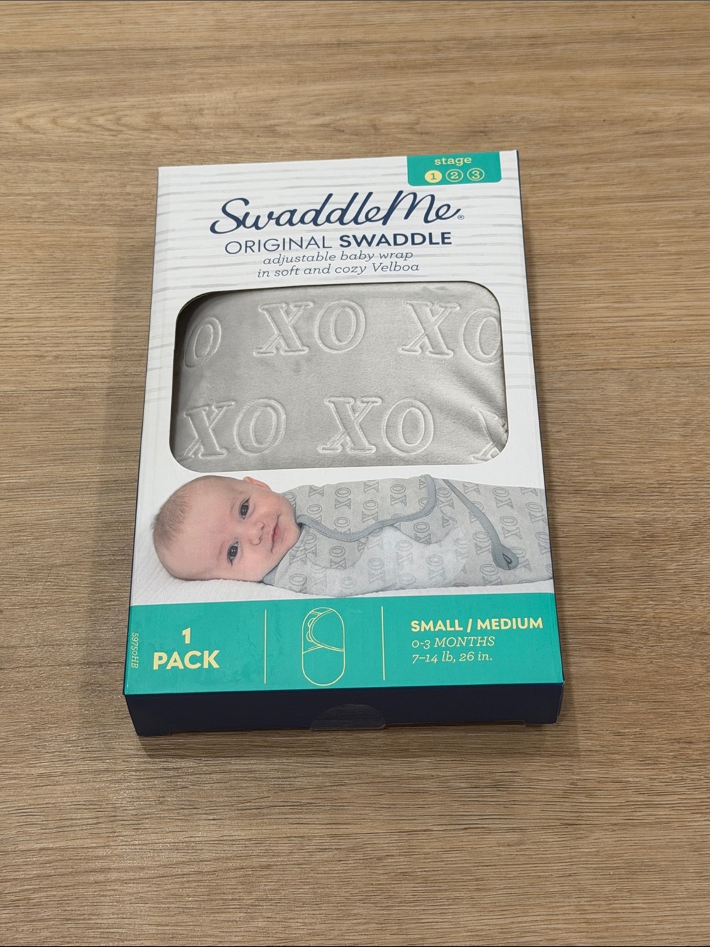 NIB SwaddleMe Baby Swaddle in Light Gray